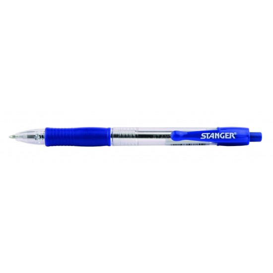 Stanger Tušinukas Softgrip rertactable 1.0 mm, mėlynas, pakuotėje 1 vnt. 18000300038