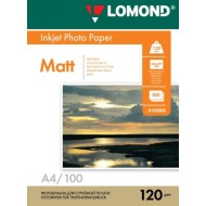 Fotopopierius Lomond Photo Inkjet Paper Matinis 120 g/m2 A4, 100 lapų