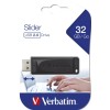 Verbatim 98697 Slider USB atmintinė 32GB, USB-A 2.0, Juoda