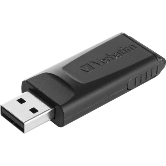Verbatim 98697 Slider USB atmintinė 32GB, USB-A 2.0, Juoda