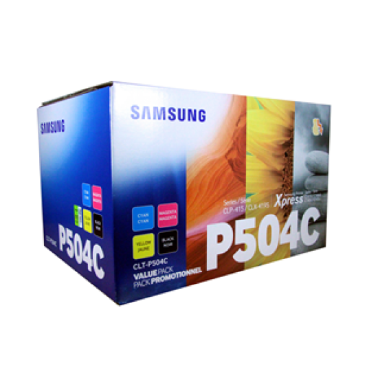 Samsung kasečių rinkinys Kit CLT-P504C (SU400A), juoda, žydra, purpurinė, geltona kasetė