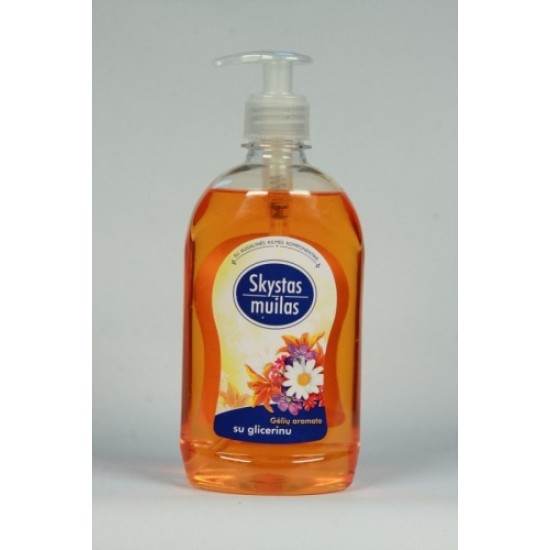 Muilas, skystas, su glicerinu, gėlių kvapo, su dozatoriumi, 500ml