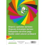 Kartonas SMLT, A4, 190 g, spalvotas, dvipusis, (16)  0708-100