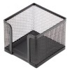 Dėžutė lapeliams Forpus, 9.5x9.5cm, juoda, perforuoto metalo  1005-008
