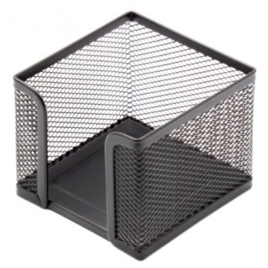Dėžutė lapeliams Forpus, 9.5x9.5cm, juoda, perforuoto metalo  1005-008