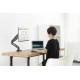 Up Up Premium Single Screen Monitoriaus laikiklis 17-32'', VESA 75x75, 100x100, Matinė juoda