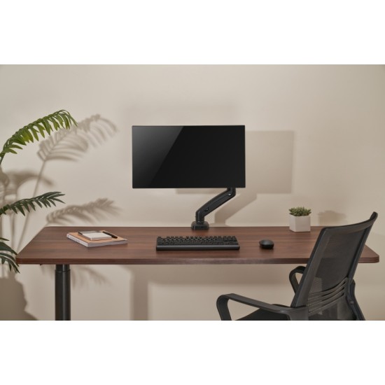 Up Up Premium Single Screen Monitoriaus laikiklis 17-32'', VESA 75x75, 100x100, Matinė juoda