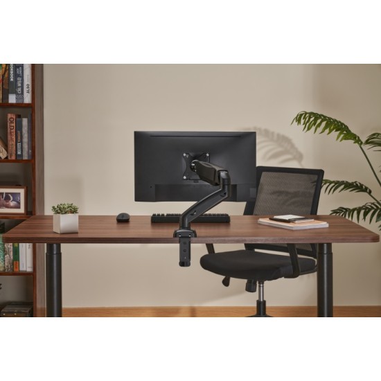 Up Up Premium Single Screen Monitoriaus laikiklis 17-32'', VESA 75x75, 100x100, Matinė juoda