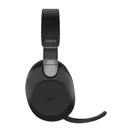 Jabra Evolve2 85 MS Stereo Link380c Belaidės/Laidinės ausinės Bluetooth, 3.5mm jack, Stand, Juoda