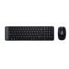 Logitech MK220 Combo Belaidė klaviatūra + pelė, US, Juoda
