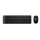 Logitech MK220 Combo Belaidė klaviatūra + pelė, US, Juoda