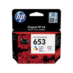 HP No.653 kasečių rinkinys (3YM74AE), žydra, purpurinė, geltona kasetė