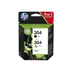 HP No.304 Kasėčių rinkinys (3JB05AE), juoda ir trispalvė kasetė