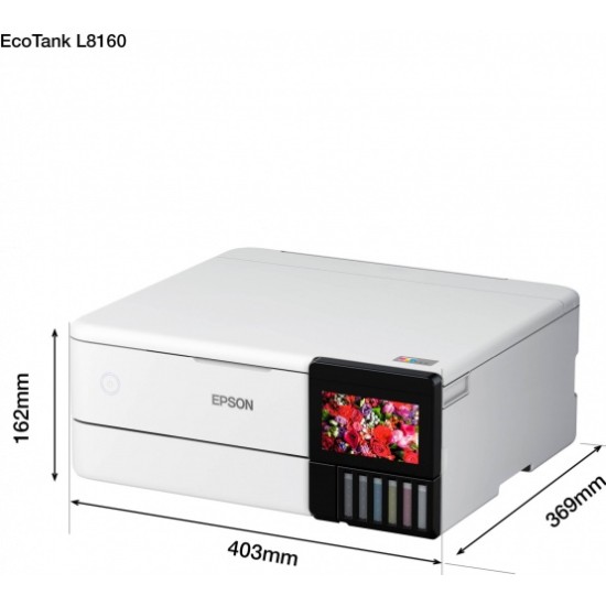 Epson EcoTank L8160 Spausdintuvas rašalinis spalvotas MFP A4 32 ppm USB Wi-Fi Ethernet LAN