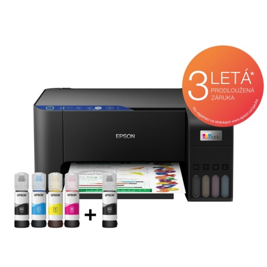 Epson EcoTank L3251 Spausdintuvas rašalinis spalvotas MFP A4 33 ppm Wi-Fi USB