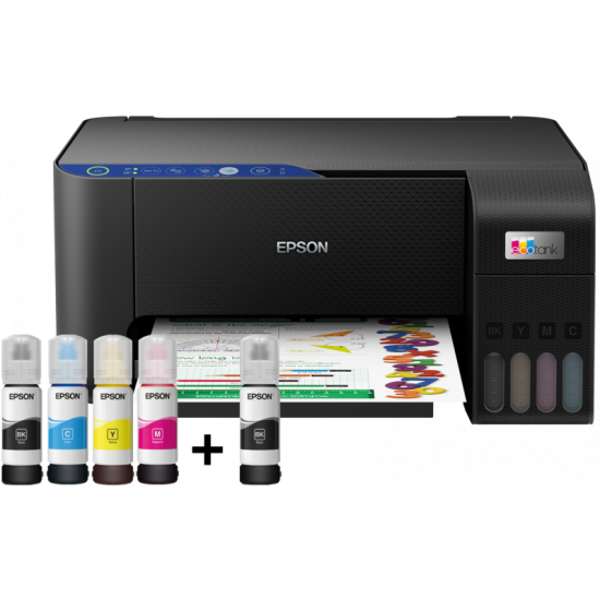 Epson EcoTank L3251 Spausdintuvas rašalinis spalvotas MFP A4 33 ppm Wi-Fi USB