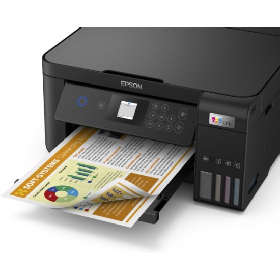 Epson EcoTank L4260 Spausdintuvas rašalinis spalvotas MFP A4 33 ppm USB Wi-Fi Ethernet LAN
