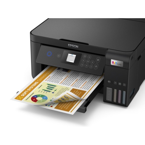 Epson EcoTank L4260 Spausdintuvas rašalinis spalvotas MFP A4 33 ppm USB Wi-Fi Ethernet LAN