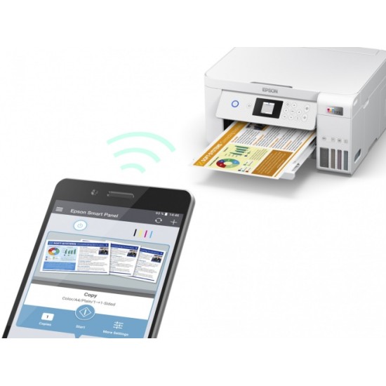 Epson EcoTank L4266 Spausdintuvas rašalinis spalvotas MFP A4 33 ppm USB Wi-Fi Ethernet LAN