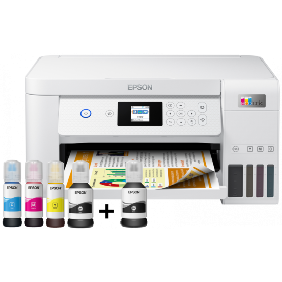 Epson EcoTank L4266 Spausdintuvas rašalinis spalvotas MFP A4 33 ppm USB Wi-Fi Ethernet LAN