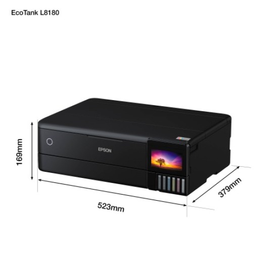 Epson EcoTank L8180 Nuotraukų spausdintuvas rašalinis spalvotas MFP A3+ 32ppm USB Wi-Fi Ethernet LAN