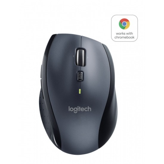 Logitech Marathon M705 Belaidė pelė, RF Wireless, 1000 DPI, Juoda/Pilka