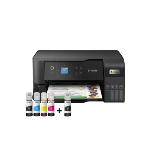Epson EcoTank L3560 Spausdintuvas rašalinis spalvotas MFP A4 33 ppm USB Wi-Fi
