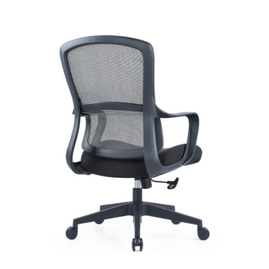 Up Up Darwin ergonominė biuro kėdė Juoda, Juodas audinys + Pilkas tinklelis