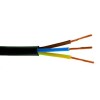 Kabelis 3x1.5mm² juodas (daugiagyslis, apvalus) BVV-LL