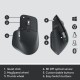 Logitech MX Keys Combo for Business Gen 2 Belaidė klaviatūra + pelė +Atrama riešui, US Int, Graphite