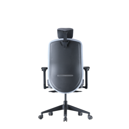 Up Up Athene ergonominė biuro kėdė Juoda, Pilkas + Mėlynas audinys