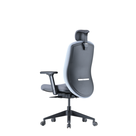 Up Up Athene ergonominė biuro kėdė Juoda, Pilkas + Mėlynas audinys