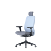 Up Up Athene ergonominė biuro kėdė Juoda, Pilkas + Mėlynas audinys