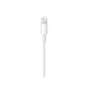 Apple MM0A3ZM/A USB-C - Lightning Kabelis 1 m, Balta
