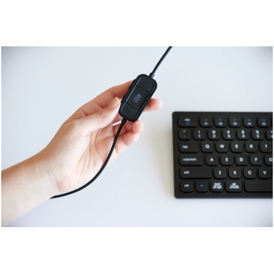 Kensington H2000 Laidinės ausinės USB-C, Juoda
