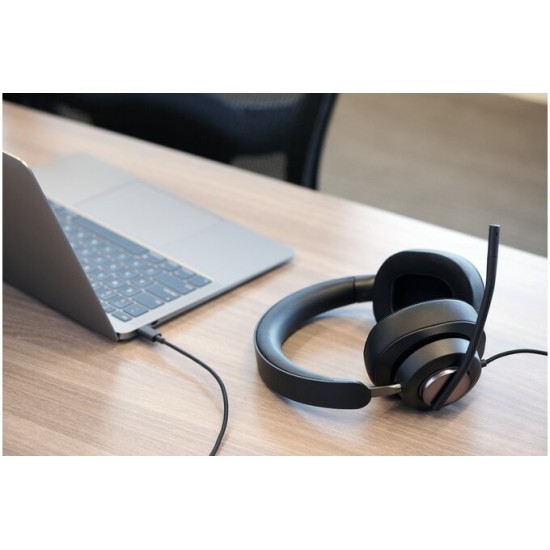 Kensington H2000 Laidinės ausinės USB-C, Juoda