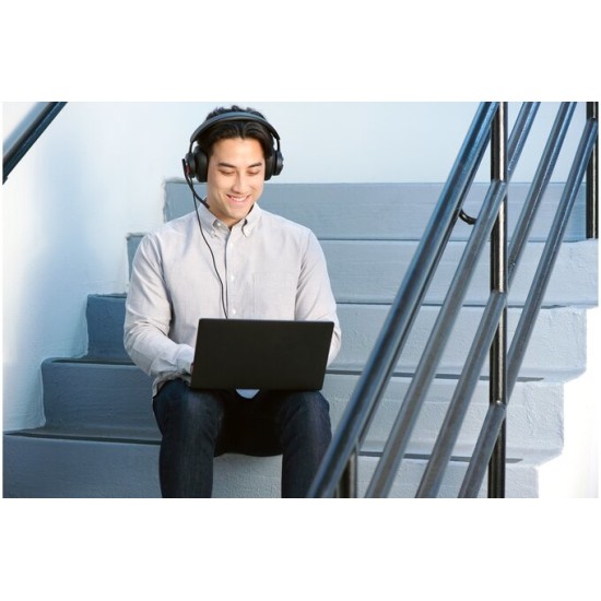 Kensington H2000 Laidinės ausinės USB-C, Juoda