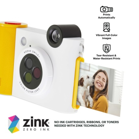 Kodak SMILE+ Momentinis fotoaparatas, 2x3'', White