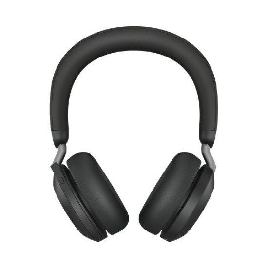 Jabra Evolve2 75 UC Link 380c Belaidės ausinės, Bluetooth, USB-C, Charging Stand, Juoda