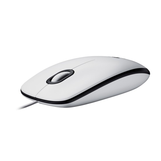 Pelė laidinė Logitech M100 (910-006764), Balta
