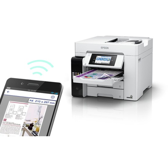Epson EcoTank L6580 Spausdintuvas rašalinis spalvotas MFP A4 32 ppm USB Wi-Fi Ethernet LAN