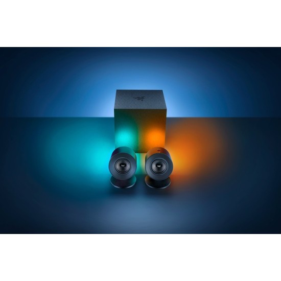 Razer Nommo V2 Full Range 2.1 PC Žaidimų garso kolonėlės, Juoda