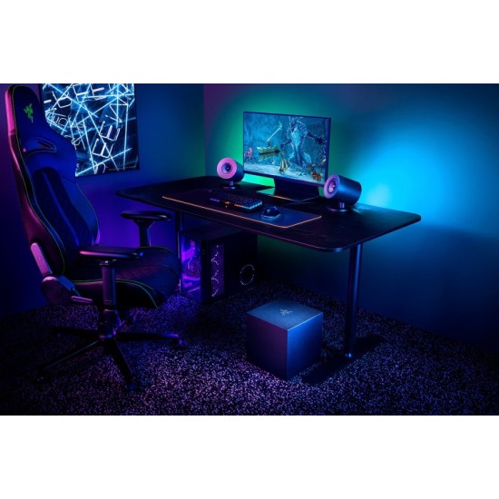 Razer Nommo V2 Full Range 2.1 PC Žaidimų garso kolonėlės, Juoda