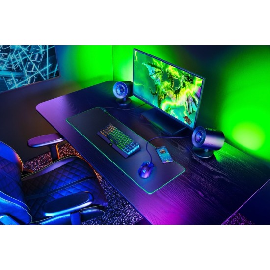 Razer Nommo V2 Full Range 2.1 PC Žaidimų garso kolonėlės, Juoda