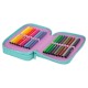 Forminis dviejų skyrių penalas su priedais CoolPack Jumper 2 Happy donuts