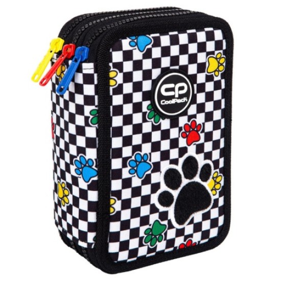 Forminis trijų skyrių penalas su priedais CoolPack Jumper 3 Catch me