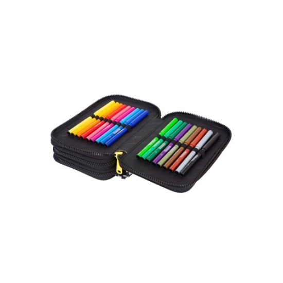 Forminis trijų skyrių penalas su priedais CoolPack Jumper 3 Catch me