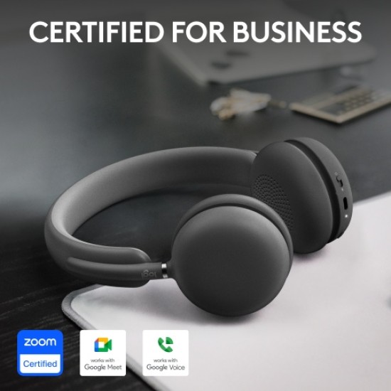 Logitech Zone Wireless 2 UC Belaidės ausinės, USB-C, USB-C Bluetooth receiver, Graphite