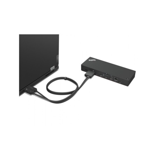Lenovo ThinkPad Thunderbolt 4 Workstation Dock 230W (40B00300EU) Jungčių stotelė, laidinė, Juoda