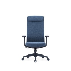 Up Up Ankara ergonominė biuro kėdė Juoda, Mėlynos spalvos audinys